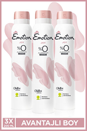 Emotion Joy Kadın Deodorant 3x200 Ml