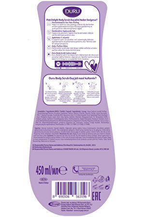 DURU BODY SCRUB PINK DELIGHT & ICE LIGHT DUŞ JELİ 4X450 ML