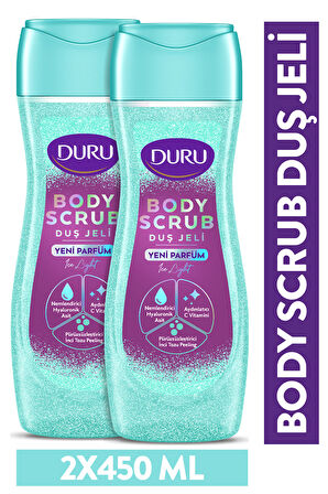 DURU BODY SCRUB ICE LIGHT DUŞ JELİ 2X450 ML