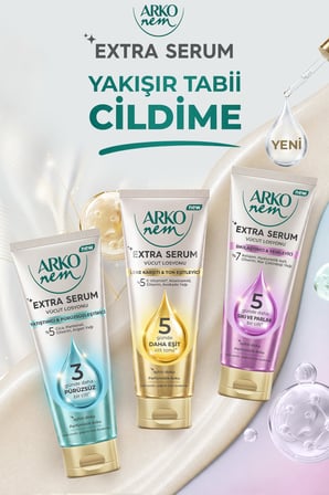 Arko Nem Extra Serum Leke Karşıtı & Ton Eşitleyici Vücut Losyonu 2x200 Ml