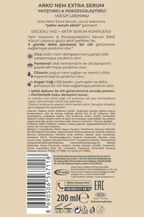 Ekstra Serum Sıkışlaştırıcı & Yenileyici Vücut Losyonu 200 Ml