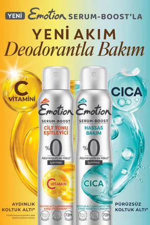 Serum Boost Koltuk Altı Hassasiyetine&Kararmasına Karşı Etkili Deodorant 4x150 Ml %0 Alüminyum&Alkol