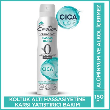 Emotion Serum-Boost Hassas Bakım Kadın Deodorant Sprey 150 ml