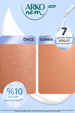 Arko Nem Extra Serum Barrier Boost Gelişmiş Cilt Bariyer Onarımı & Derin Nemlendirici Krem 2x300 Ml