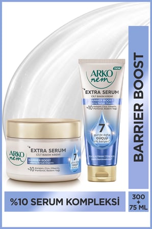 Arko Nem Extra Serum Barrier Boost Gelişmiş Cilt Bariyer Onarımı & Derin Nemlendirici Krem Seti 300+75 Ml