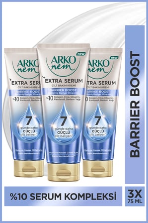 Extra Serum Barrier Boost Gelişmiş Cilt Bariyer Onarımı & Derin Nemlendirici Krem 3x75 Ml