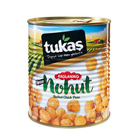 TUKAŞ HAŞLANMIŞ NOHUT 800 GR X 12 ADET