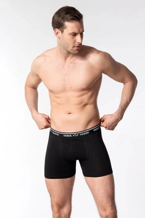 Erkek Elestan Likralı Pamuklu Boxer 3'lü