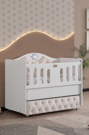 Beşik, Aden Çekmeceli Korkuluklu Sallanan Beşik 60x120
