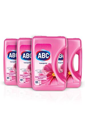 ABC Gül Tutkusu Beyazlar ve Renkliler İçin Yumuşatıcı 4 x 5000 ml 200 Yıkama