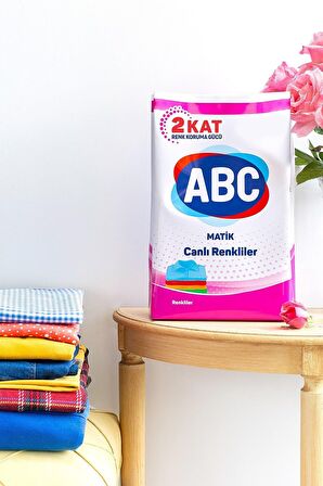 ABC Parfümlü Renkliler İçin Toz Çamaşır Deterjanı 4 x 4 kg 104 Yıkama
