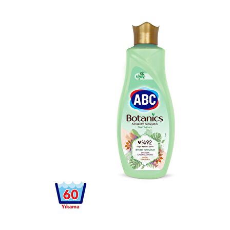 ABC Botanics Organik Nisan Yağmuru Beyazlar ve Renkliler İçin Konsantre Yumuşatıcı 1440 ml 60 Yıkama