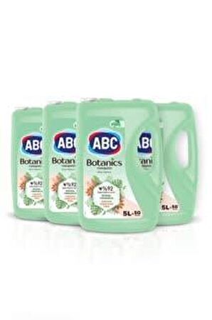ABC Botanics Organik Nisan Yağmuru Beyazlar ve Renkliler İçin Yumuşatıcı 4 x 5000 ml 200 Yıkama