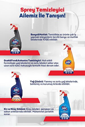 ABC SPREY YAĞ ÇÖZÜCÜ 750 MLX2