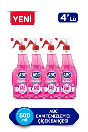 ABC Cam Temizleyici Çiçek Bahçesi 500ml x4