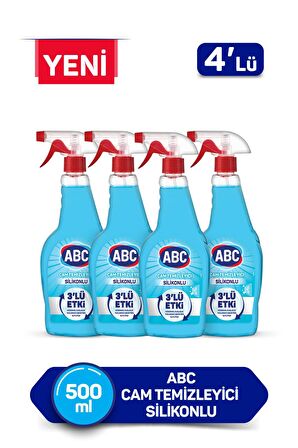 ABC Cam Temizleyici Silikonlu 500ml x4