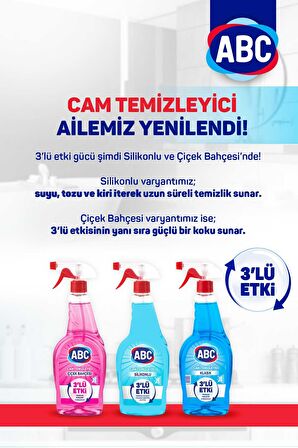 ABC Cam Temizleyici Silikonlu 500ml x4