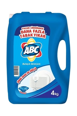ABC Bulaşık Deterjanı Power ve Misket Limon 4 lt 4 lü Karma Paket
