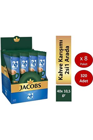 Jacobs 2'si 1 Arada 10.5 gr 8x40'lı Hazır Kahve