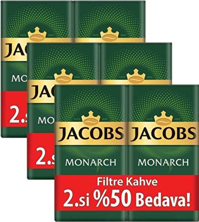 Jacobs Monarch Sert İçim Öğütülmüş Filtre Kahve 3 x 500 gr