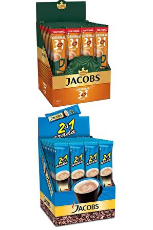 Jacobs Original 3'ü 1 Arada 14 gr 40'lı + 2'si 1 Arada 14 gr 40'lı Hazır Kahve