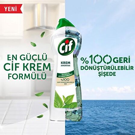 Cif Amonyak Seramik Krem Yüzey Temizleyici 500 ml 