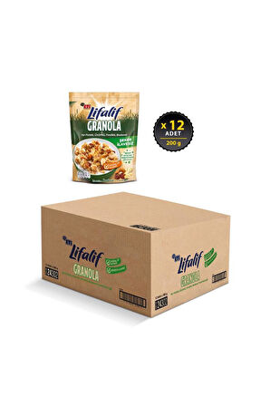 Lifalif Granola Kuruyemişli 200 g x 12 Adet