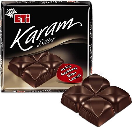 Eti çikolata 60gr karam bitter %45 kakao 