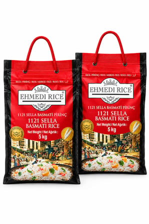 Ehmedi Rice 1121 Sella Hindistan Basmati Pirinç 2X5 Kg (10 Kg)