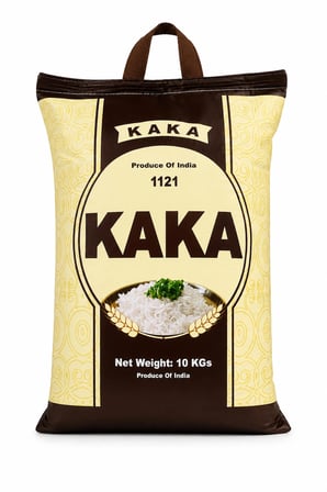 Kaka 1121 Hindistan Basmati Pirinç 10 kg Kulplu Torba