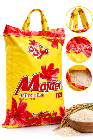 Majdeh Saffron Rice 1121 Sella Basmati Pirinç 5 kg İran Ve Hindistan Harmanı