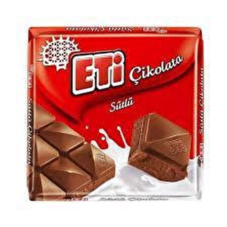 Eti çikolata 65gr kare sütlü