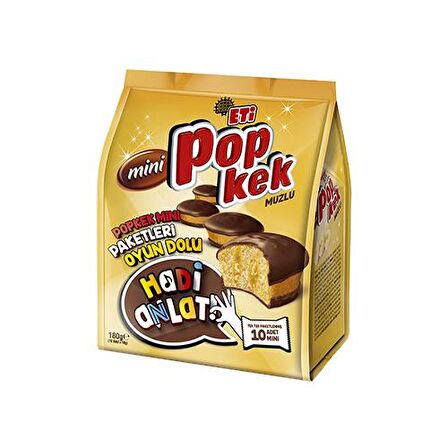 ETİ 39647 POPKEK MİNİ MUZ 10`LU 180GR