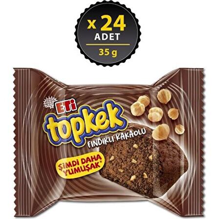 Eti Topkek Fındıklı Kakaolu 35 g x 24 Adet