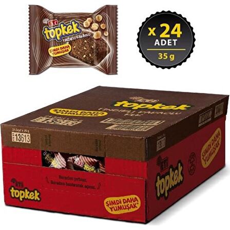 Eti Topkek Fındıklı Kakaolu 35 g x 24 Adet