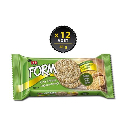 Eti Form Çok Tahıllı Buğday Patlağı 41 g x 12 Adet