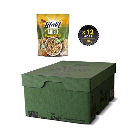 Eti Lifalif Kuru Meyveli & Fındıklı Müsli 350 g x 12 Adet