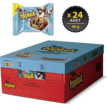 Eti Topkek Kakao ve Hindistan Cevizli 40 g x 24 Adet