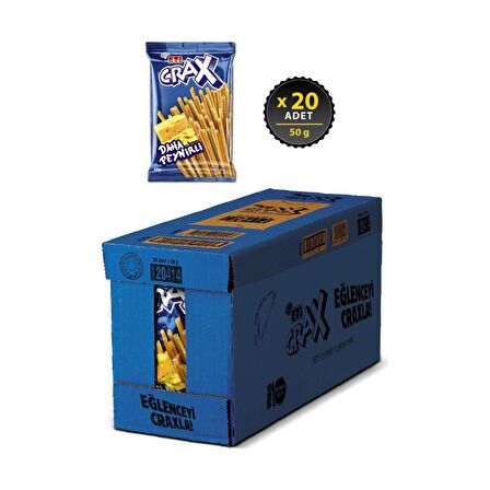 Eti Crax Peynirli Çubuk Kraker 50 g x 20 Adet