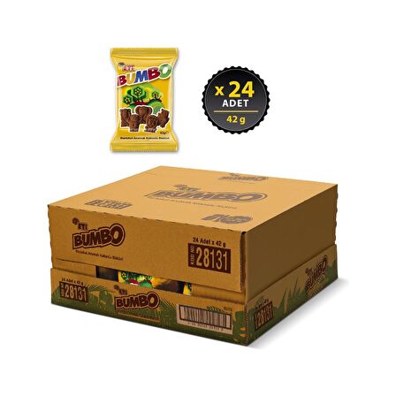 Eti Bumbo Portakal Aromalı Kakaolu Bisküvi 42 g x 24 Adet
