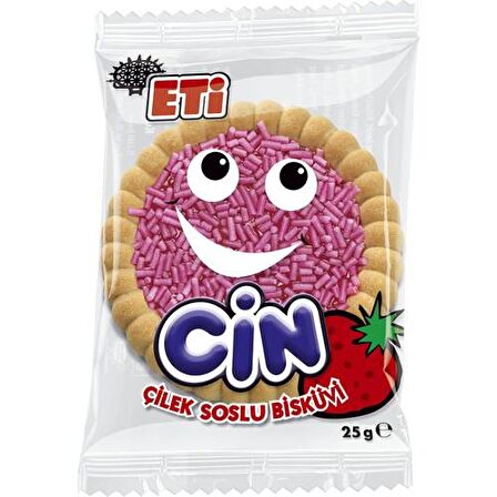 Eti Cin Çilekli 25 g x 36 Adet