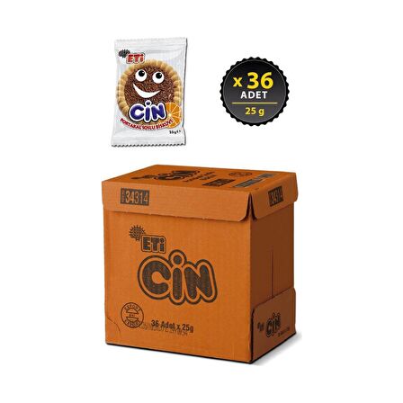 Eti Cin Portakallı 25 g x 36 Adet