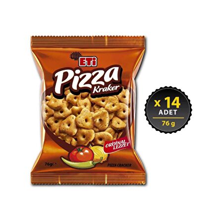 Eti Pizza Kraker 76 g x 14 Adet