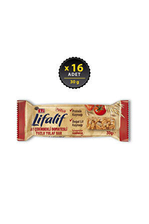 Lifalif Ay Çekirdekli Domatesli Tuzlu Yulaf Bar 30 G X 16 Adet