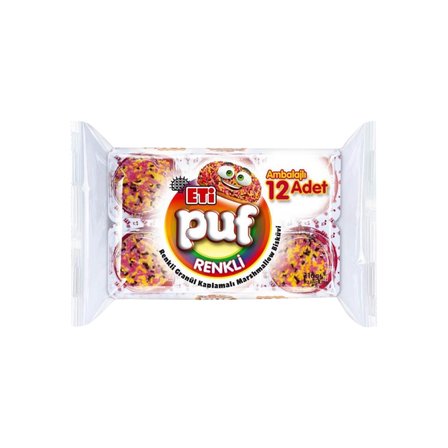 Eti Puf 12 li Kakaolu-Karışık-Hindistan Cevizli 3 lü Karma Paket