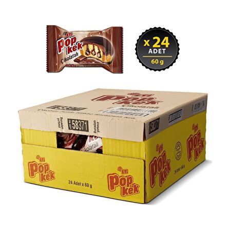 Eti Popkek Çikolatalı 60 g x 24 Adet