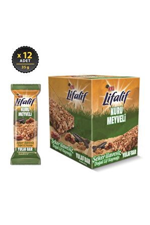 Eti Lifalif Kuru Meyveli Yulaf Bar 35 g x 12 Adet