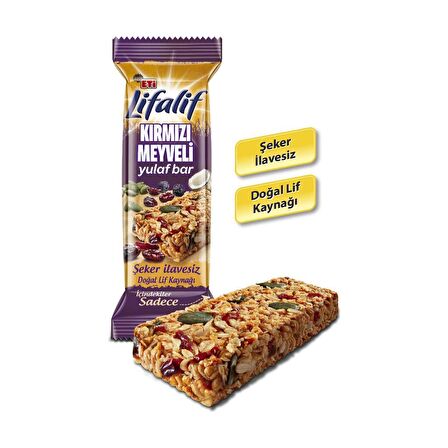 Eti Lifalif Kırmızı Meyveli Yulaf Bar 35 g x 12 Adet