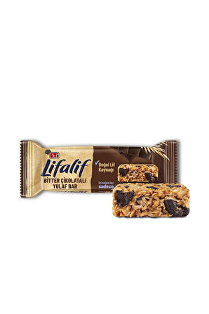 Lifalif Bitter Çikolatalı Yulaf Bar 35 g x 16 Adet