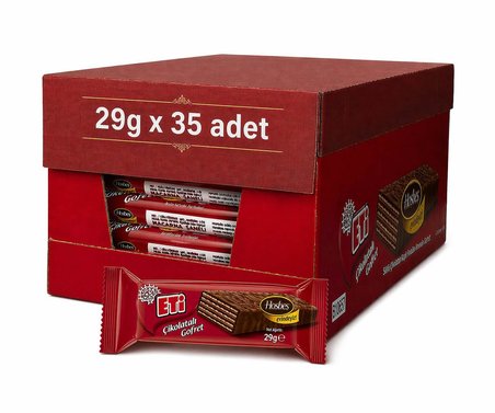 Eti Çikolatalı Gofret 29g 35 Adet 